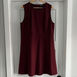 Rich Red Sleeveless Mini Dress - 129